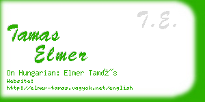 tamas elmer business card